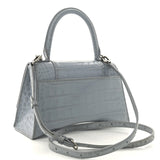 Balenciaga Hourglass Small Croc-Effect Leather Tote