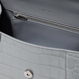Balenciaga Hourglass Small Croc-Effect Leather Tote
