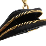 Prada Saffiano leather mini pouch in black