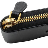 Prada Saffiano leather mini pouch in black