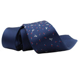 Hermes luxurious silk tie in a rabbit and carrot pattern