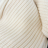 Saint Laurent chunky knit scarf in soft pure cashmere