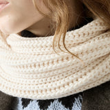 Saint Laurent chunky knit scarf in soft pure cashmere