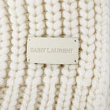 Saint Laurent chunky knit scarf in soft pure cashmere