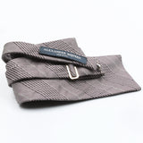 Alexander McQueen silk bow tie in a fine Prince of Wales check pattern