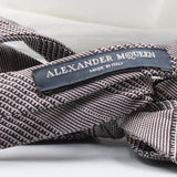Alexander McQueen silk bow tie in a fine Prince of Wales check pattern