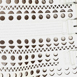 Alaia Vienne corset belt in white signature perforated leather