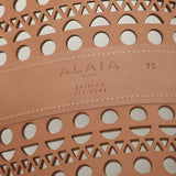 Alaia Vienne corset belt in white signature perforated leather