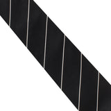 Paul Smith black and white striped tie in silk