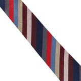 Paul Smith narrow silk tie in and grosgrain multicoloured stripe pattern