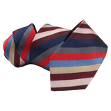 Paul Smith narrow silk tie in and grosgrain multicoloured stripe pattern