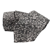 Paul Smith tie in a shimmering onyx grey and silver abstract pattern