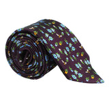 Paul Smith floral and bee embroidered silk tie