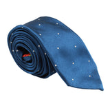 Paul Smith narrow silk satin tie in a dot pattern