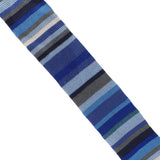 Paul Smith narrow silk knitted tie in a signature stripe pattern