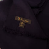 Loro Piana luxuriously soft cashmere scarf in a dark purple tone