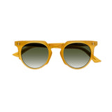 Cutler & Gross 1383 round sunglasses in a honey tone frame