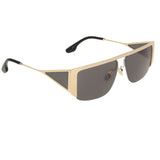 Victoria Beckham rectangular sunglasses in pale gold tone frame