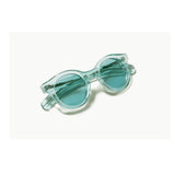 Cutler & Gross 1390 round sunglasses in Isla Bonita blue