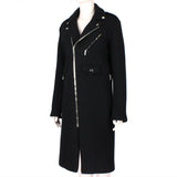Anthony Vaccarello luxurious coat in heavyweight felted virgin wool