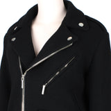 Anthony Vaccarello luxurious coat in heavyweight felted virgin wool