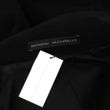 Anthony Vaccarello luxurious coat in heavyweight felted virgin wool