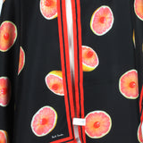 Paul Smith silk satin scarf in a juicy fruits grapefruit and glacier cherry photoprint