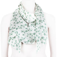 Thomas Wylde long silk satin scarf in a signature skull pattern