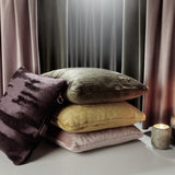 Tom Dixon cushion from the Soft Collection in damson purple