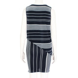 Stella McCartney form-fitting pencil dress in a horizontal stripe pattern