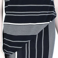 Stella McCartney form-fitting pencil dress in a horizontal stripe pattern