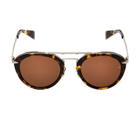Rag & Bone navigator sunglasses in tortoiseshell and titanium with brown tones lenses