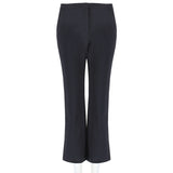 Giles bootcut cropped trousers in a luxurious black fabric
