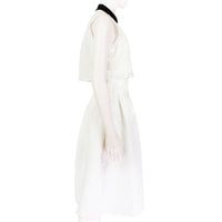 Erdem Luxurious White Carenza Organza-Jacquard Dress