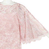 A luxurious Emilio Pucci cocktail dress in intricate sheer pink lace