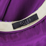 An embroidered lip and mesh edged dress by Giles