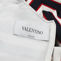 Valentino nautical stripe mini dress in dark blue, red and ivory white