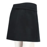 A Stella McCartney wrap mini skirt in a wool and mohair blend fabric