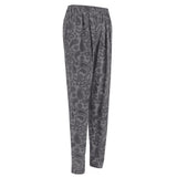 Stella McCartney luxurious silk satin trousers in a charcoal grey tone paisley pattern