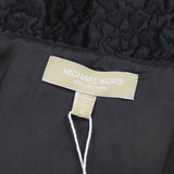 Michael Kors luxurious black dress in a textured matelasse fabric