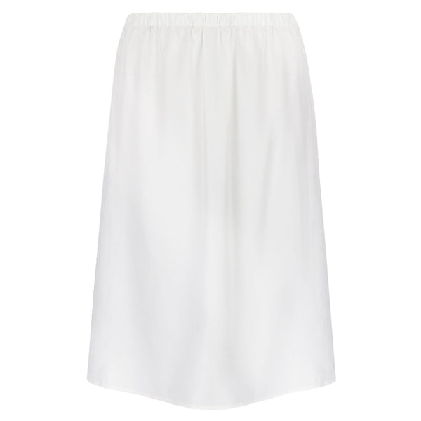 Jil Sander skirt in an ivory white silk satin