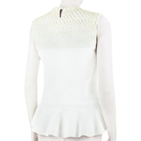Alexander McQueen luxurious slim fitting knitwear with pearl embellishment to upper-body