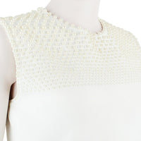 Alexander McQueen luxurious slim fitting knitwear with pearl embellishment to upper-body