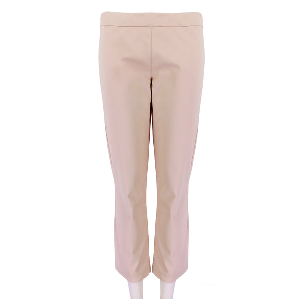 The Row luxurious pale peony pink cropped trousers pants