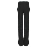 Stella McCartney black embossed wide leg trousers