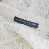Alexander McQueen luxurious slim fitting sheer lace shirt