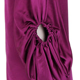 Alexander McQueen luxurious silk satin tunic dress in a rich byzantium purple