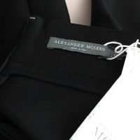 Alexander McQueen black slim-fitting jodhpur trousers with high waist and tapered leg