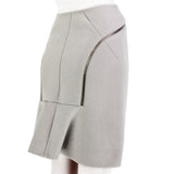 Alaia taupe wool skirt suit double breasted skirt jacket