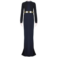 Stella McCartney elegant gown in black and midnight blue